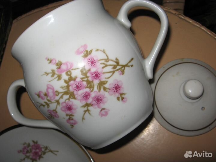 Советский фарфор Посуда Фужеры Стекло СССР Винтаж