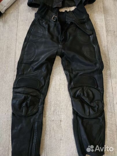 Мотокомбинезон раздельный кожаный
