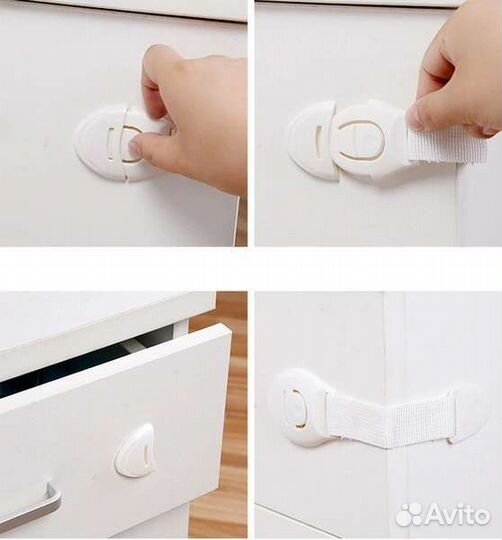Блокиратор-замок от детей для шкафчиков и ящиков