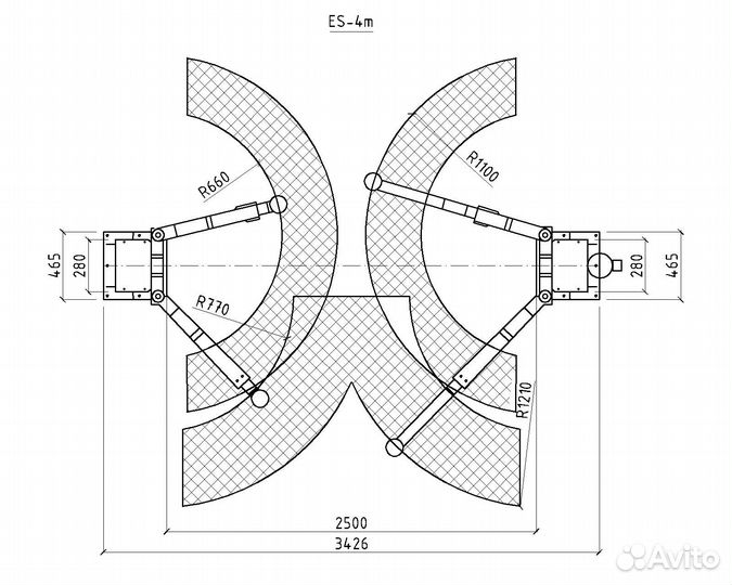 Подъемник двухстоечный 4т eqfs ES-4M