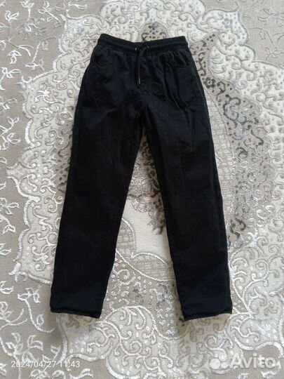 Теплые брюки для девочки, мальчика 128