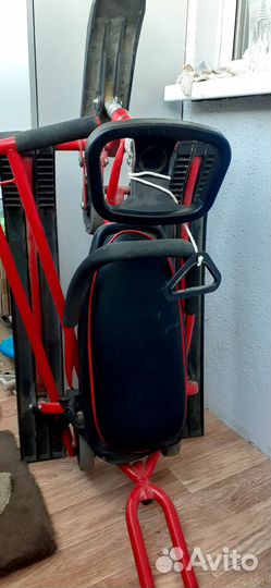 Снегокат с ручкой и колесами