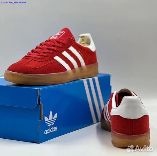 Кроссовки Adidas Gazelle Red (Арт.97344)