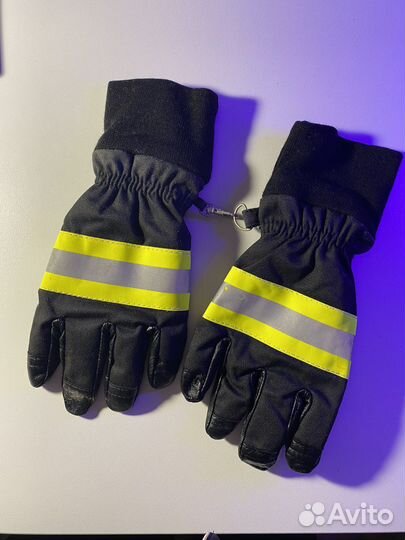 Перчатки пожарного кожаные