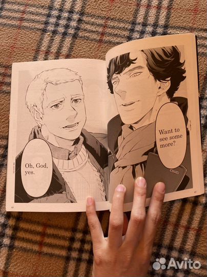 Манга Шерлок на английском и японском языках