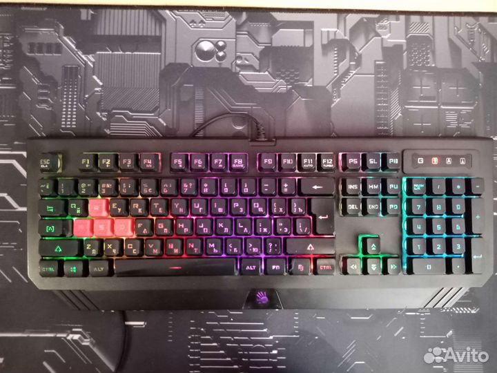 Игровая мембранная клавиатура bloody b125n