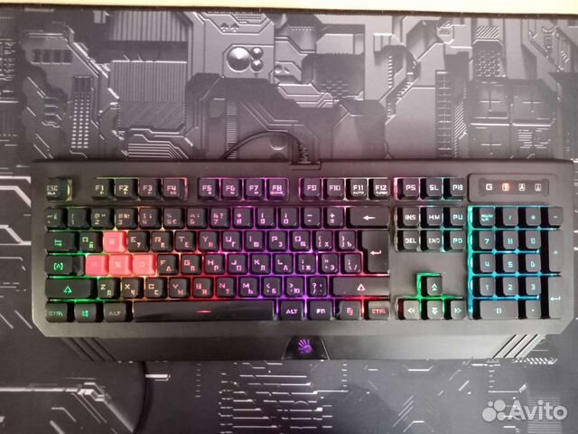 Игровая мембранная клавиатура bloody b125n