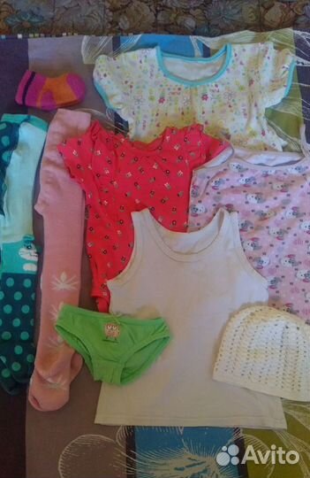Детские вещи пакетом для девочки 74-86-92