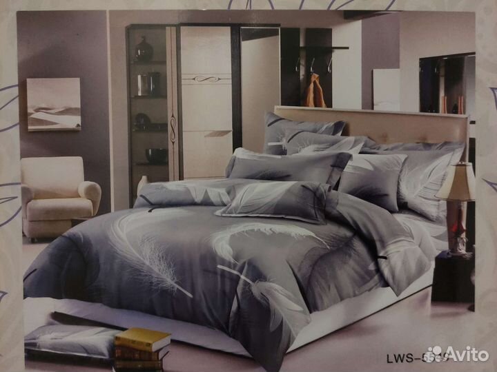 Постельное белье сатин евро