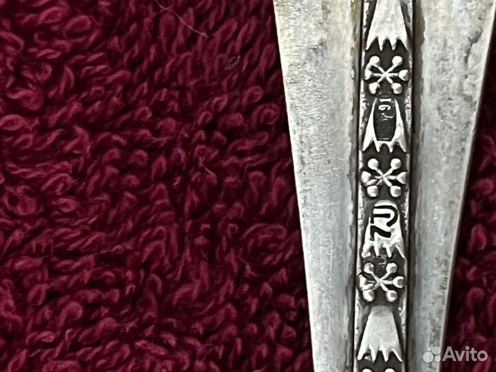 Набор серебрянных ложек 916 пробы