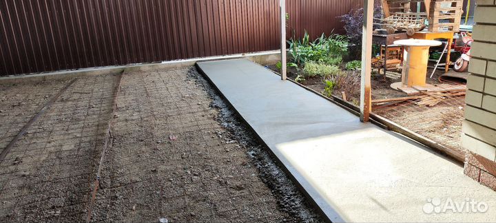 Заливка бетона