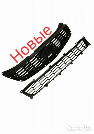 Решетки бампера приора 2 верх низ