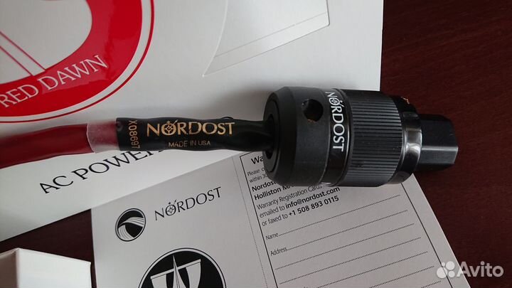 Nordost red dawn power cord 1.5 м