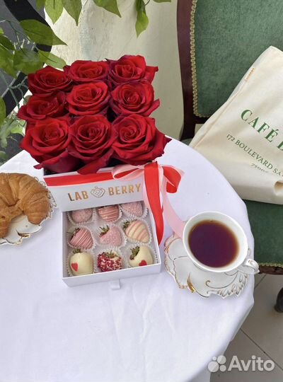 Боксы с клубники в шоколаде