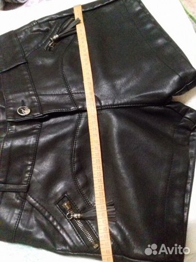 Шорты из эко кожи
