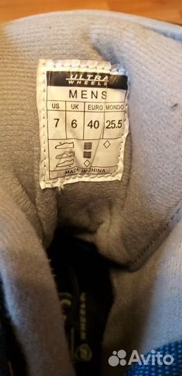 Роликовые коньки ultra wheels размер 40