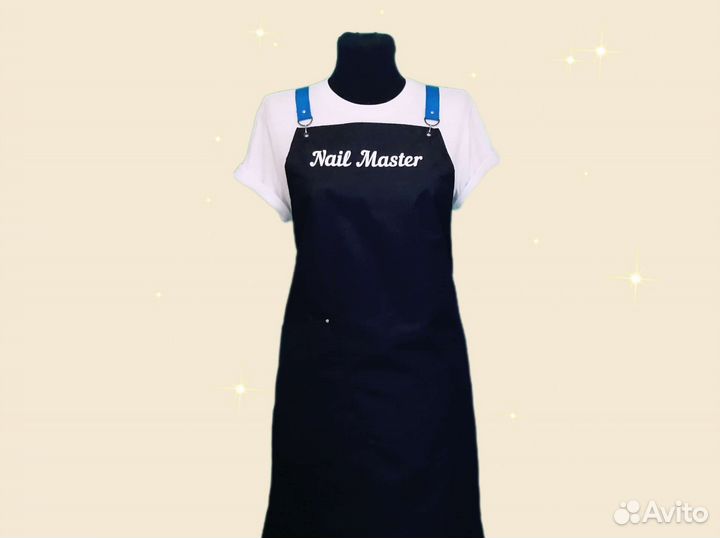 Фартук для мастера маникюра с логотипом