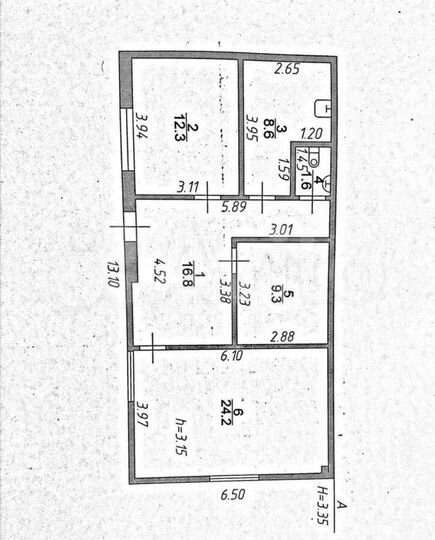 Трехэтажный дом в самом центре Сочи