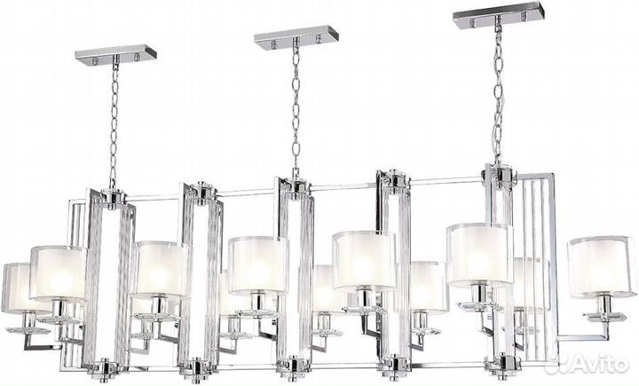 Crystal Lux nicolas SP12 L1600 nickel/white nicola