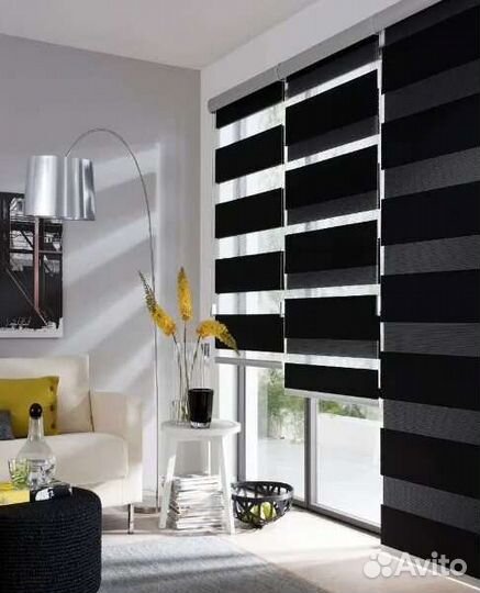 Жалюзи рулонные с направляющими