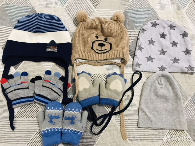 Шапки варежки