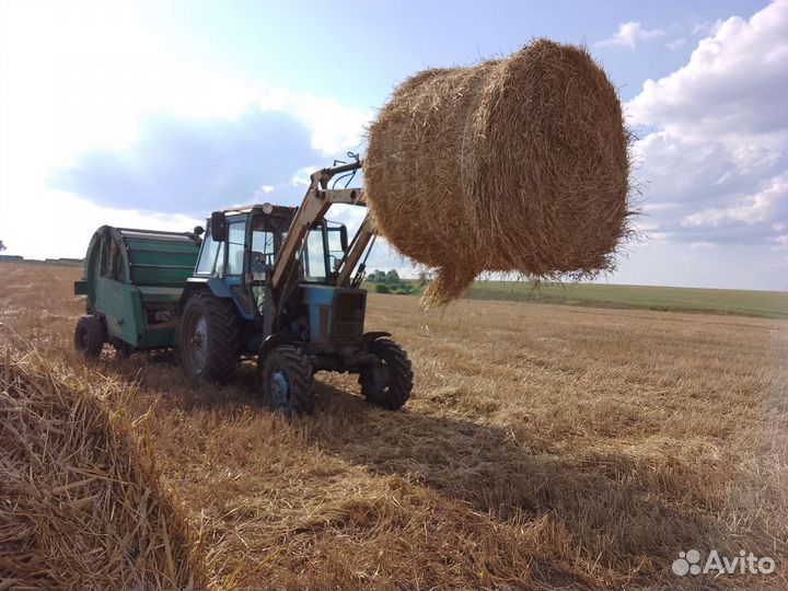 Солома в рулонах