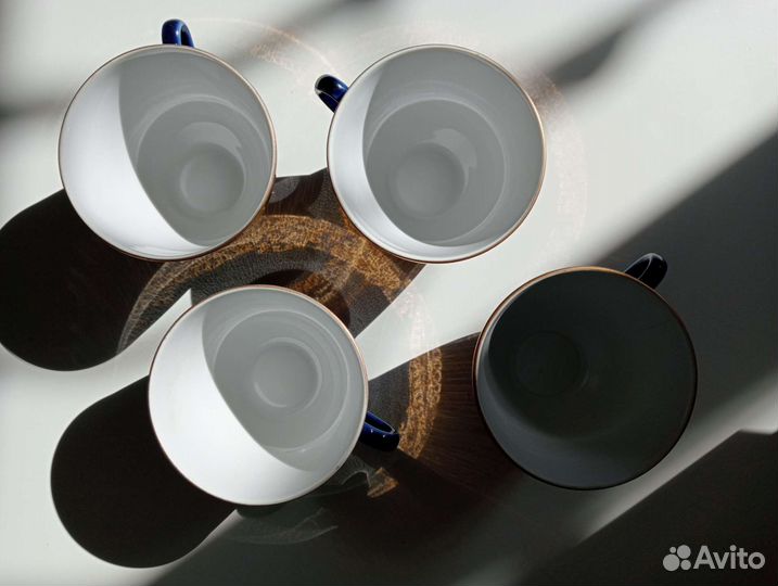 Чайная пара лфз кобальт СССР сервиз