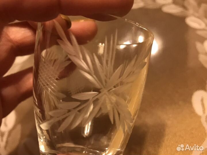 Бокалы стопки хрусталь