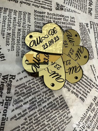 Бирки акриловые