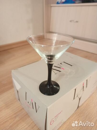 Бокалы для мартини/коктейля, 6 шт. Новые