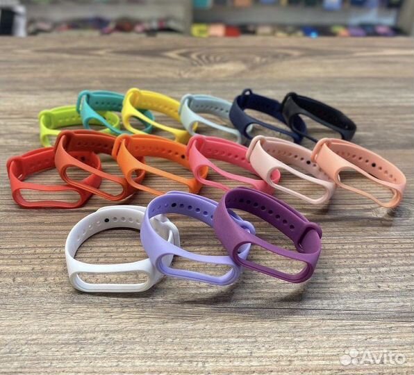 Ремешок силиконовый MiBand - 2/3/4/5/6