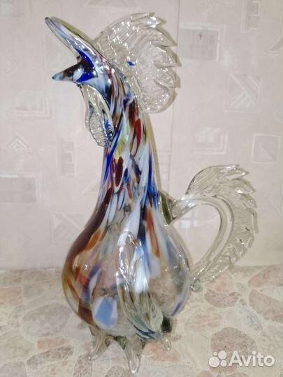 Графин кувшин петух стекло СССР