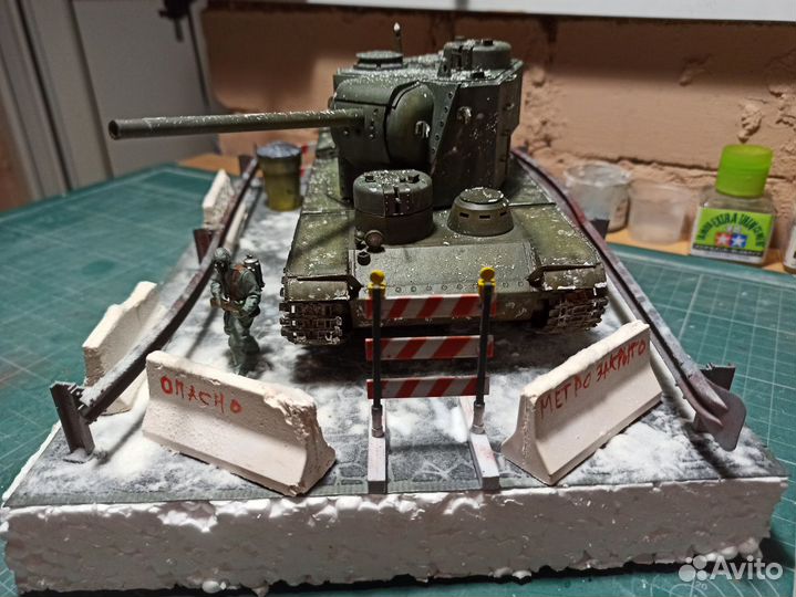 Диорама с танком Кв-5