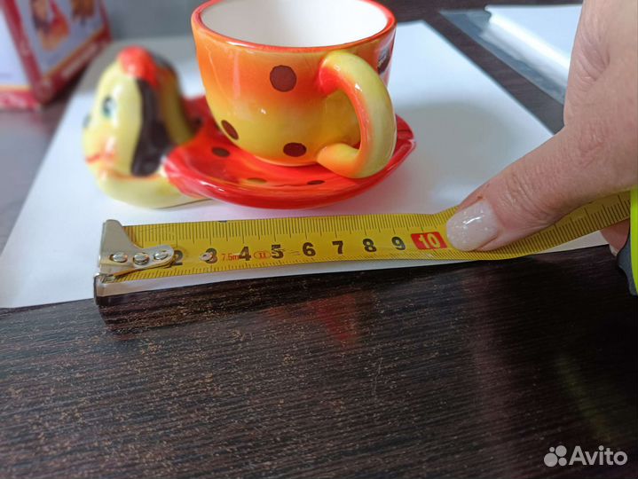 Чашка и дискретная тарелочка детские