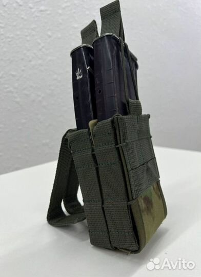 Подсумок тактический на 2 магазина ак открытый 