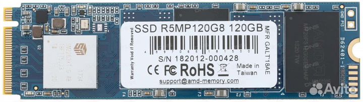 AMD Radeon R5 120 гб SSD M.2