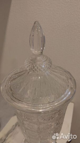 Кувшин стеклянный с краном, лимонадница