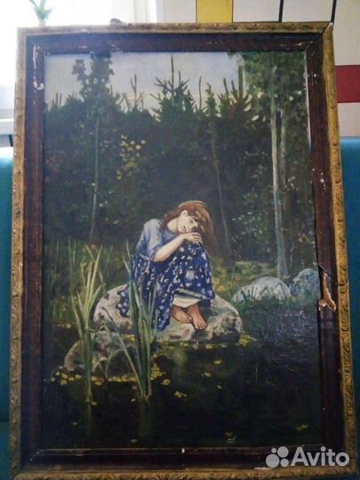 Картина маслом “Аленушка“ Васнецова копия