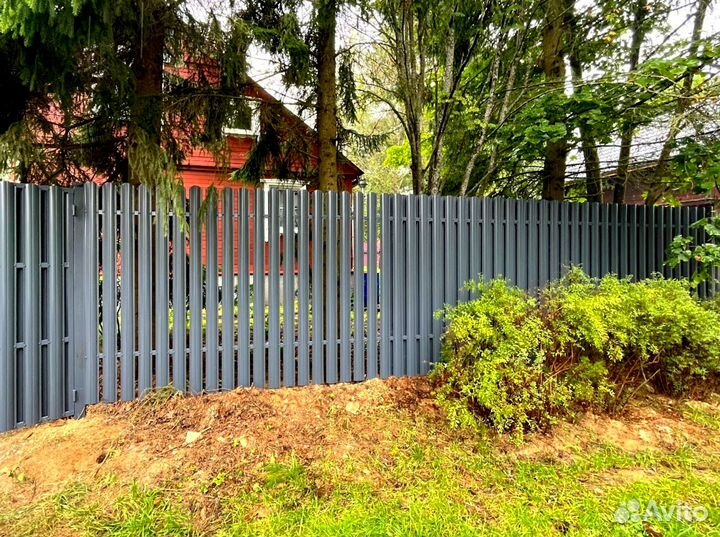 Забор из профнастила