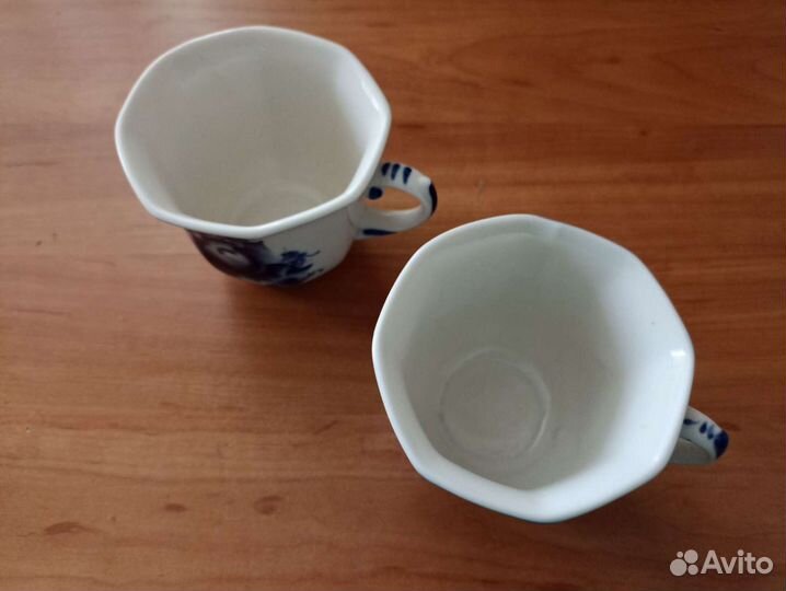 Бокалы чашки чайные Гжель новые