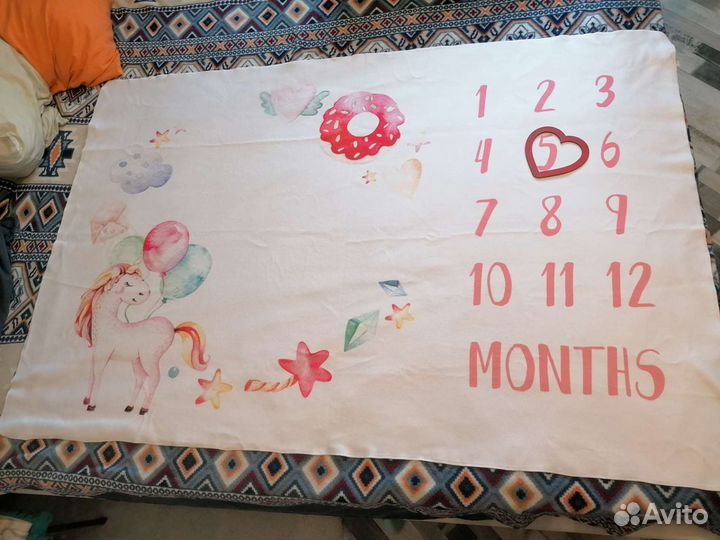 Плед для фотосессии малыша фотоплед фотозона