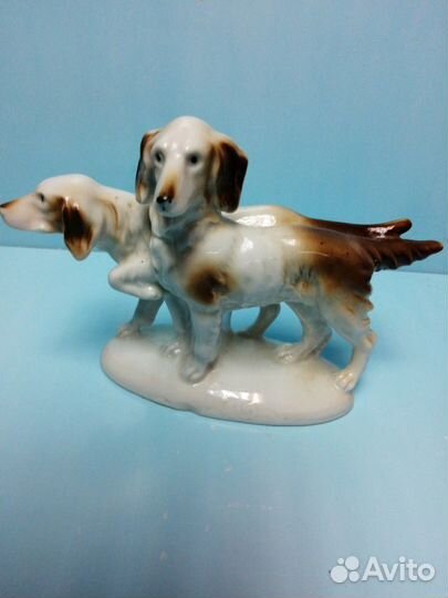 Статуэтка охотничьи собаки фарфор