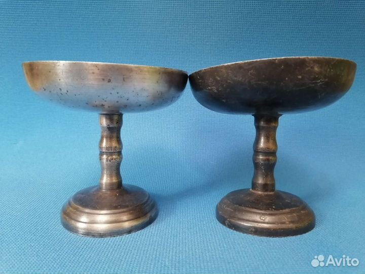 Креманка мельхиор пара Кольчугино СССР