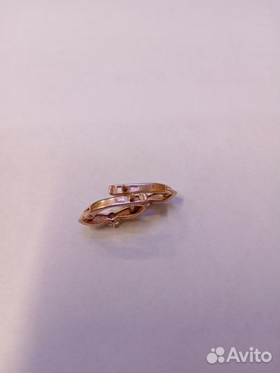 Золотые серьги 585 пробы бу