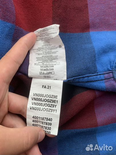 Рубашка vans оригинал
