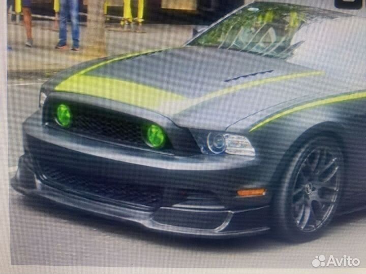 Губа переднего бампера ford mustang V