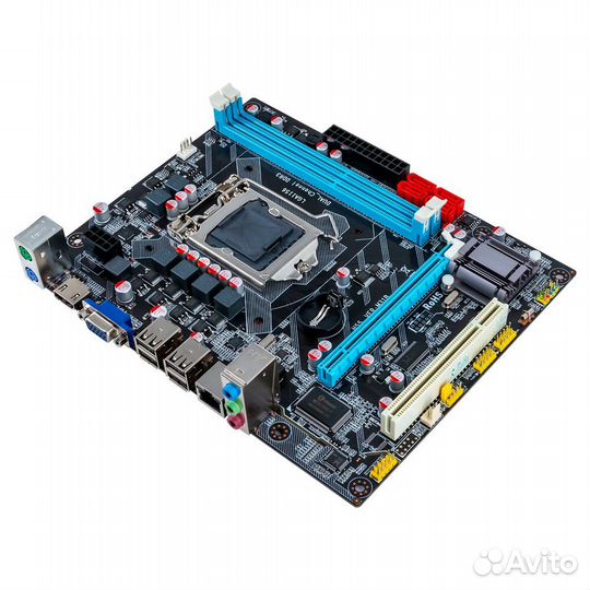 Материнская плата H55 LGA 1156 DDR3 16гб Micro-ATX