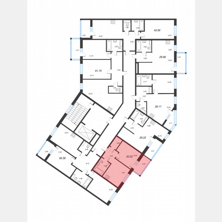 1-к. квартира, 30,5 м², 4/11 эт.