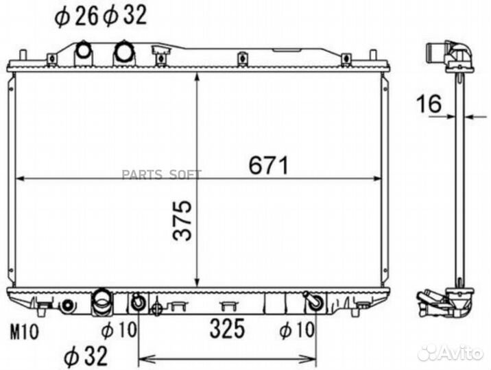 Mahle CR1894000S Радиатор охлаждающей жидкости