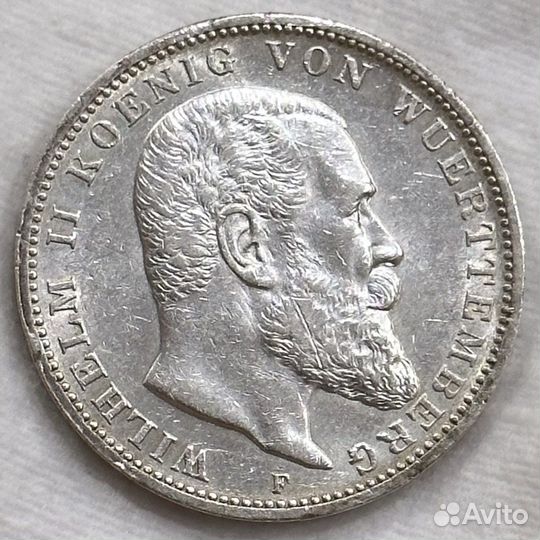 3 марки 1911 Вюртемберг